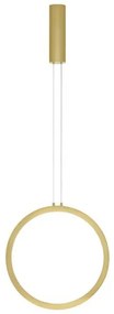 Pendul LED dimabil design modern Change auriu 39,5cm
