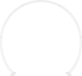 vidaXL Arc de nuntă Alb 223 x 45 x 201 cm Oțel