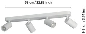 Spot LED RGBW dimabil TELIMBELA-Z 4xGU10/4,9W/230V Eglo 900338