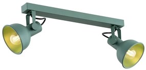 Aplica de perete / tavan cu 2 spoturi directionabile design modern Lenora verde