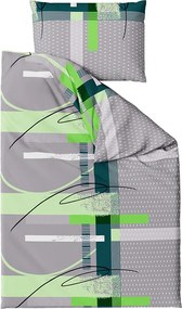 Lenjerie de pat din bumbac Culoare gri, MILLA