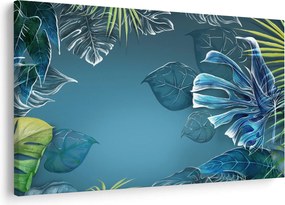 Tablou - Frunzele plantelor tropicale (90x60 cm)