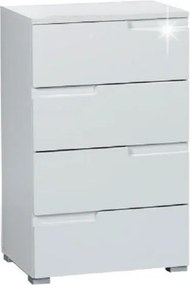 Comoda SPICE, alb lucios