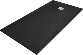 Mexen Stone+ tavă de duș compozită dreptunghiulară 200 x 90 cm, neagră - 44709020