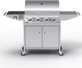 Grătar BBQ pe gaz din inox cu arzător lateral Avenberg VERMONT