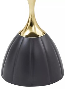 Masuta de cafea Piana negru/auriu ø38/h50 cm