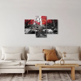 Tablou - Cascade în peisajul de toamnă (90x60 cm)