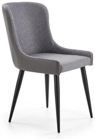 Scaun de sufragerie Kiss (Gri + Negru). 1048766