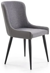 Scaun de sufragerie Kiss (Gri + Negru). Promo -6%. 1048766