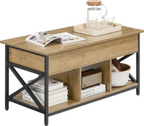 Masuta de cafea TAYLOR ARTISAN cu blat extensibil 100x50 cm