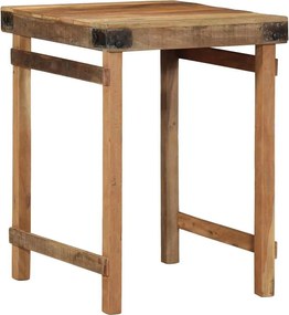 vidaXL Masă de dining Maro 60 x 55 x 76 cm Lemn masiv reciclat