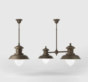 Lustra design italian din alama si sticla Al Mare