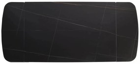 Masa extensibila Sento neagra L120-180xl80 cm