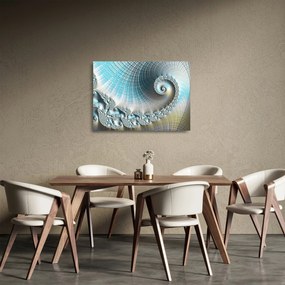 Tablou pe sticlă - Spirale texturate (70x50 cm)