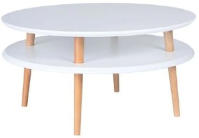 Măsuță de cafea Ragaba UFO, Ø 70 cm, alb