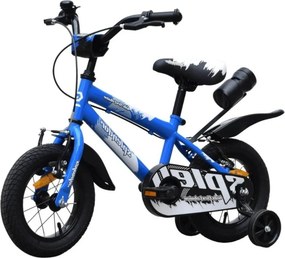 Bicicleta pentru copii NOVOKIDS™ Splend'Or Boom PRO Edition, Cu bidon pentru apa, Roti 12" inch, Maxim 50 kg, Cadru din otel, Roti ajutatoare