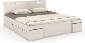 Pat lemn masiv TerraCraft Model 5 cu Sertar Pin Personalizabil - 200x200, Wenge