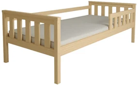 Pat pentru copii MONTY 90 x 200 cm, pin Saltea: Saltea Somnia 18 cm, Somiera: fara somiera