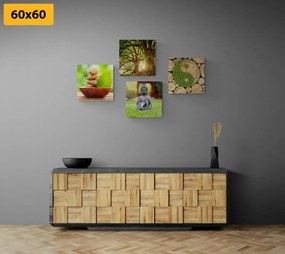 Set tablouri Feng Shui în design verde