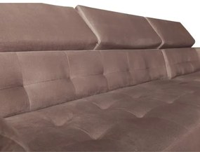 Coltar extensibil Karma Dreapta, 5 Locuri, Maro, 291 x 177 x 86 Cm