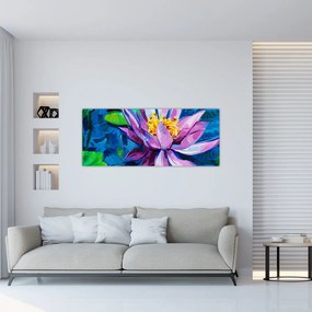 Tablou - Nufăr pe apă (120x50 cm)