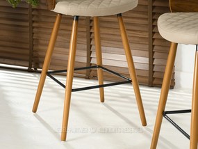 Scaun Aimee H (bej închis + nuc). 1110637