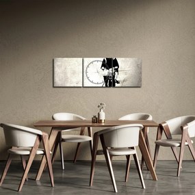 Tablou - Un sentiment de libertate (cu ceas) (90x30 cm)