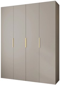 Dulap de haine 190 cm Carmela 40-4 (Cașmir + Auriu). 1126672