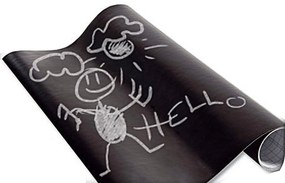 Tablă de cretă autocolantă - tablă de cretă pentru copii + 5 x cretă incluse, 45 x 200 cm