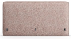 Tăblie de pat roz-deschis tapițată 189x100 cm Olivia – Micadoni