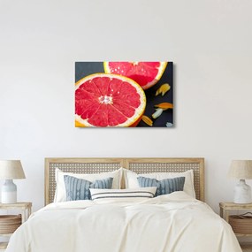 Tablou cu grapefruit tăiat (90x60 cm)
