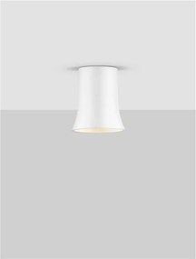Spot aplicat design decorativ Ghips, AKU alb