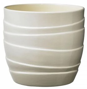 Ghiveci Barletta, ceramica, 16 cm, crem
