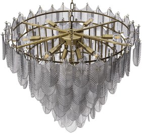 Candelabru elegant design LUX Verbier L, sticla fumurie 113900 HZ