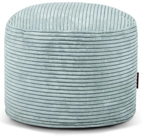 Fotoliu bean bag verde mentă cu tapițerie din catifea reiată Mini – SLOWDOWN