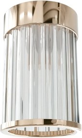 Mini Plafoniera din metal auriu si sticla Fiatto PL 8