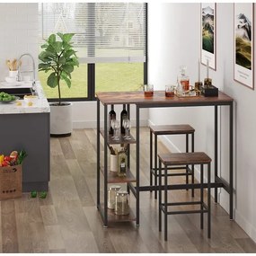 Masa Bar Vintage Maro Rustic, 110 Cm
