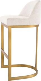 Scaun de bar design LUX, Bar Stool Condos alb