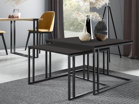 Set 2 măsuțe cafea Froyd (Negru + Negru molet) . 1105866