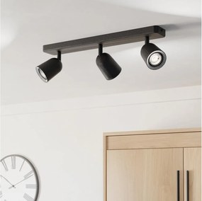 Eglo 901954 - Aplica spot CAMALDOLI, 3x GU10, 10W, 230V, negru