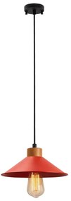 Lustră suspendată MANAVGAT, 1xE27/40W/230V, roșu/maro