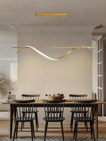 Lustra suspendata cu telecomanda 30w, Gold