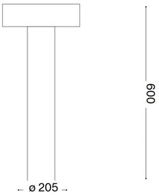 Lampă de exterior Ideal Lux 4xG9/15W/230V 60 cm IP44 antracit