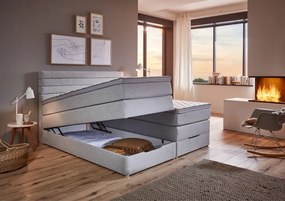 Pat continental BOXSPRING VERNON BX1920 180x200 cm - gri