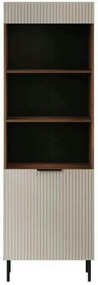Biblioteca ALMERA TYP3, nuc/casmir, PAL laminat, 60x42x185 cm