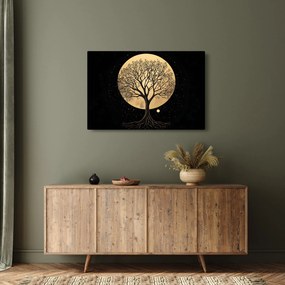 Tablou – Arbore în lună plină aurie I. (90x60 cm)