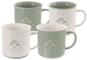 Set de căni ceramice Orion Greenish 4 buc, 0,5 l