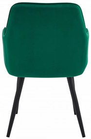 Scaun de masa NANA VELVET, verde inchis