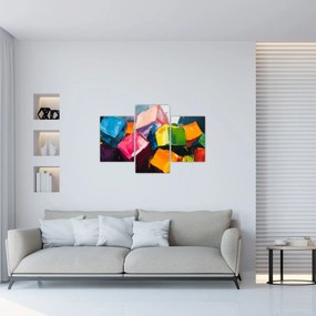 Tablou - Cuburi colorate (90x60 cm)