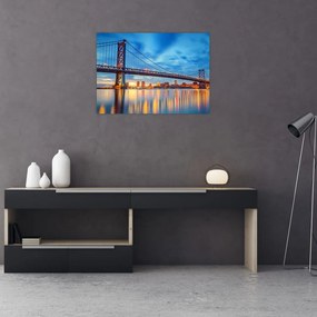 Tablou - Podul Benjamin Franklin, Philadelphia (70x50 cm)